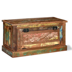 vidaXL Solid Reclaimed Wood Shoe Cabinet