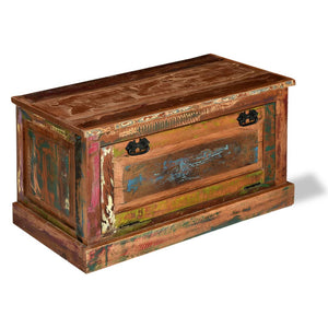 vidaXL Solid Reclaimed Wood Shoe Cabinet