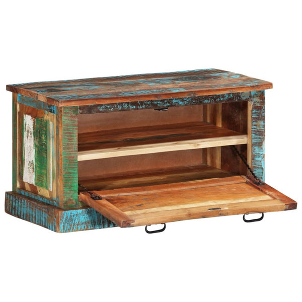 vidaXL Solid Reclaimed Wood Shoe Cabinet