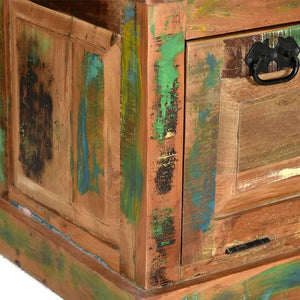 vidaXL Solid Reclaimed Wood Shoe Cabinet