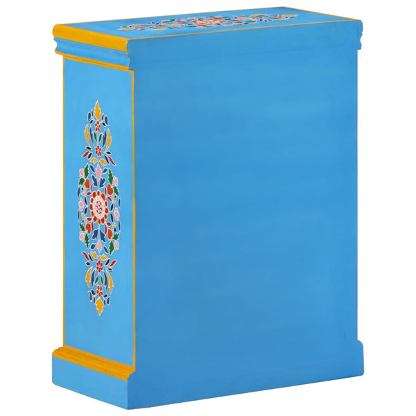 vidaXL Sideboard Solid Mango Wood Turquoise Hand-Painted