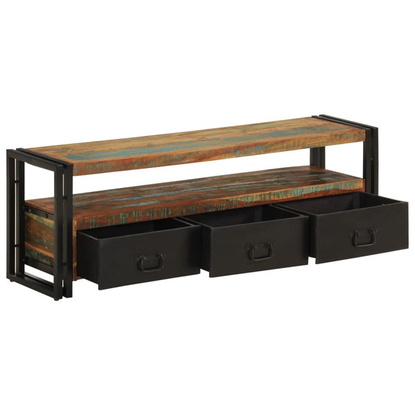 vidaXL TV Cabinet Solid Reclaimed Wood 120x30x40 cm