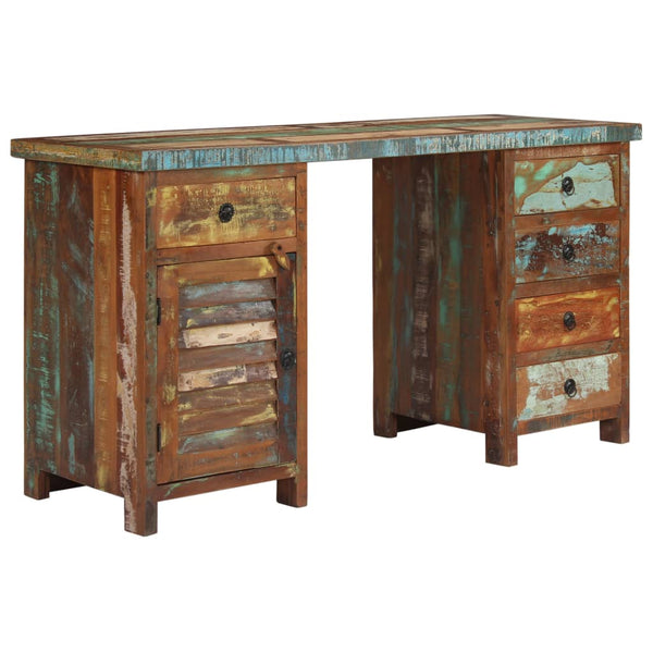 vidaXL Solid Reclaimed Wood Desk 140x50x77 cm