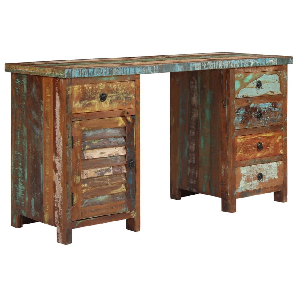 vidaXL Solid Reclaimed Wood Desk 140x50x77 cm