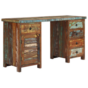vidaXL Solid Reclaimed Wood Desk 140x50x77 cm