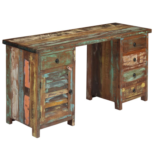 vidaXL Solid Reclaimed Wood Desk 140x50x77 cm