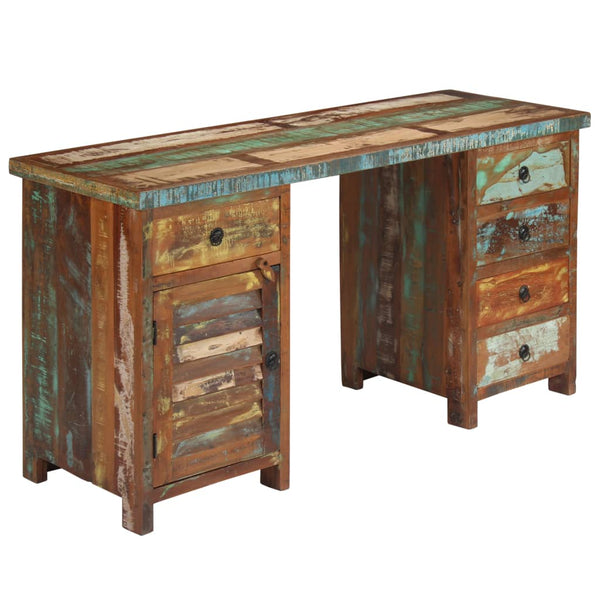 vidaXL Solid Reclaimed Wood Desk 140x50x77 cm