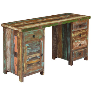 vidaXL Solid Reclaimed Wood Desk 140x50x77 cm