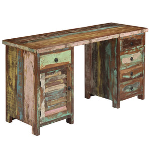 vidaXL Solid Reclaimed Wood Desk 140x50x77 cm