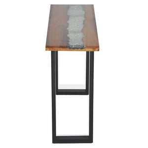 vidaXL Teak Console Table 100 x 35 x 75 cm