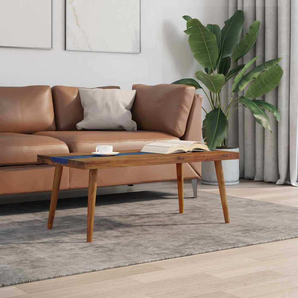 vidaXL Coffee Table Teak Resin 100x50x40 cm