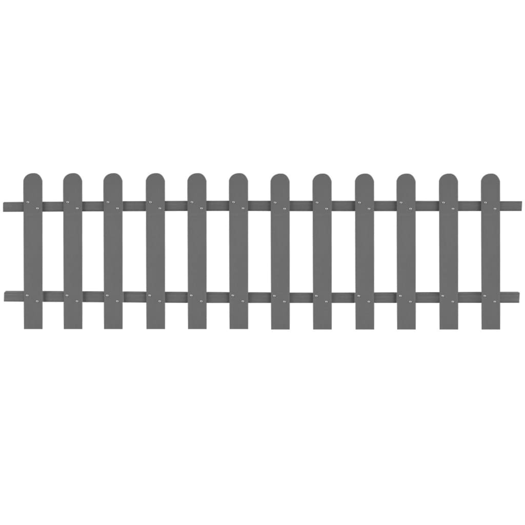 vidaXL WPC Slat Fence 200 x 60 cm