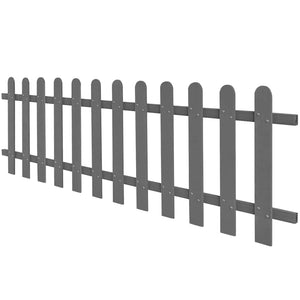 vidaXL WPC Slat Fence 200 x 60 cm