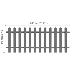 vidaXL Slatted Fence WPC 200x80 cm