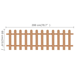 vidaXL WPC Slat Fence 200x60 cm