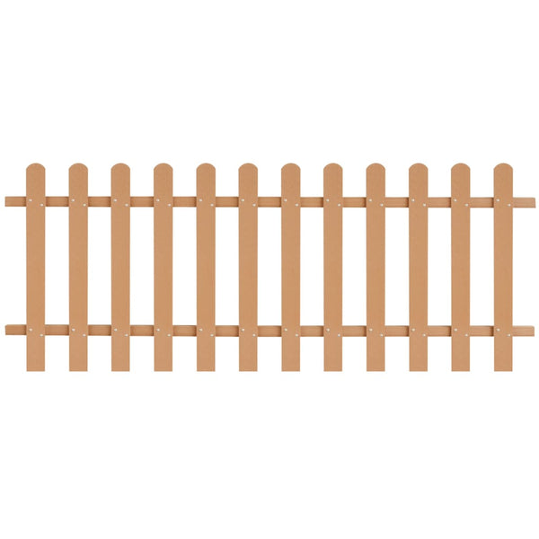 vidaXL WPC Picket Fence 200 x 80 cm