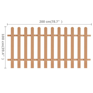 vidaXL Slatted Fence WPC 200x100 cm