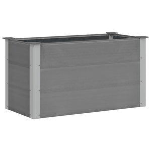 vidaXL Garden Raised Bed WPC 100 x 50 x 54 cm Grey