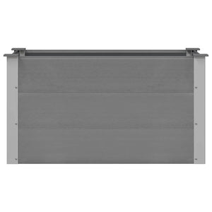 vidaXL Garden Raised Bed WPC 100 x 50 x 54 cm Grey