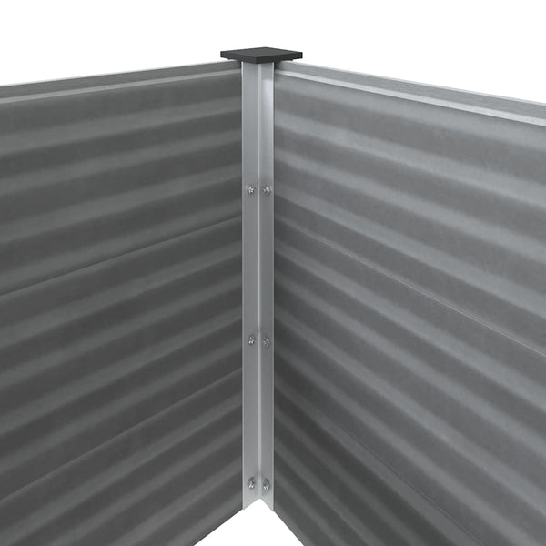 vidaXL Garden Raised Bed WPC 100 x 50 x 54 cm Grey