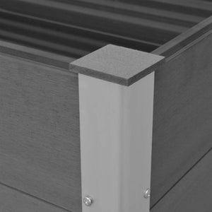 vidaXL Garden Raised Bed WPC 100 x 50 x 54 cm Grey