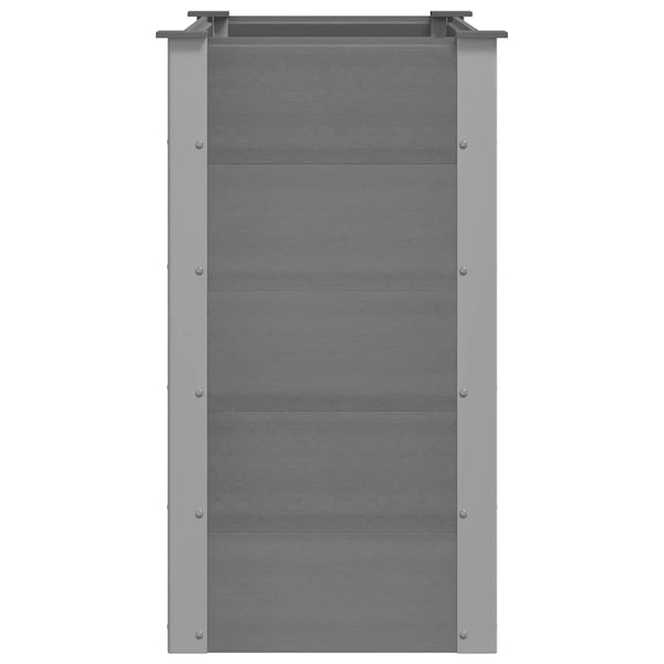 vidaXL Garden Raised Bed WPC 100 x 50 x 91 cm Grey
