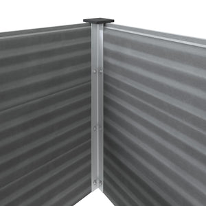 vidaXL Garden Raised Bed WPC 100 x 50 x 91 cm Grey