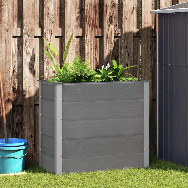 vidaXL Garden Raised Bed WPC 100 x 50 x 91 cm Grey