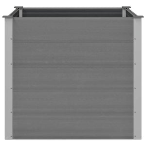 vidaXL Garden Raised Bed WPC 100x100x91 cm Grey