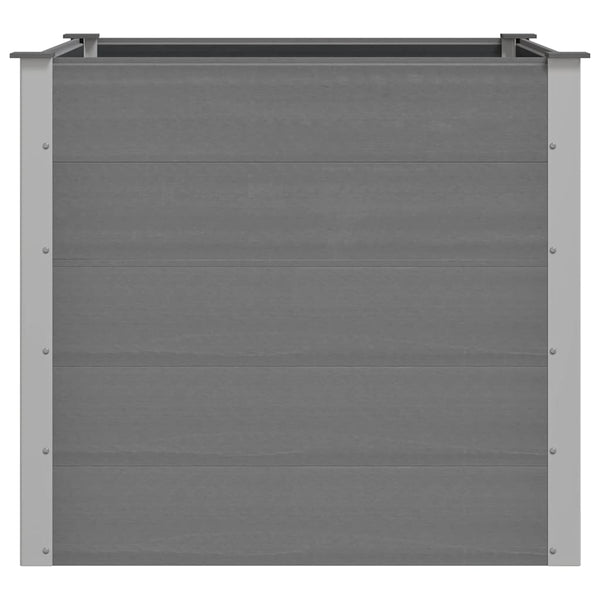 vidaXL Garden Raised Bed WPC 100x100x91 cm Grey