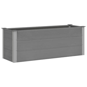 vidaXL Garden Raised Bed WPC 150 x 50 x 54 cm Grey
