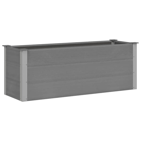 vidaXL Garden Raised Bed WPC 150 x 50 x 54 cm Grey