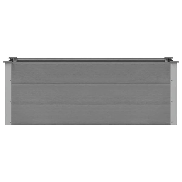 vidaXL Garden Raised Bed WPC 150 x 50 x 54 cm Grey