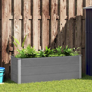 vidaXL Garden Raised Bed WPC 150 x 50 x 54 cm Grey
