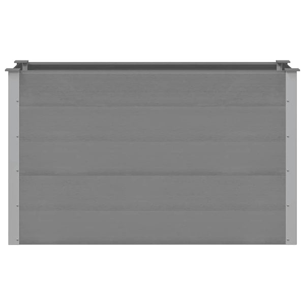vidaXL Raised Garden Bed WPC 150 x 50 x 91 cm Grey
