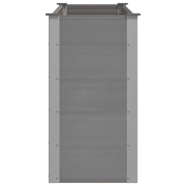 vidaXL Raised Garden Bed WPC 150 x 50 x 91 cm Grey
