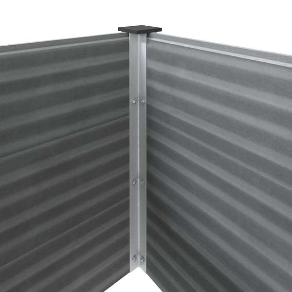 vidaXL Raised Garden Bed WPC 150 x 50 x 91 cm Grey