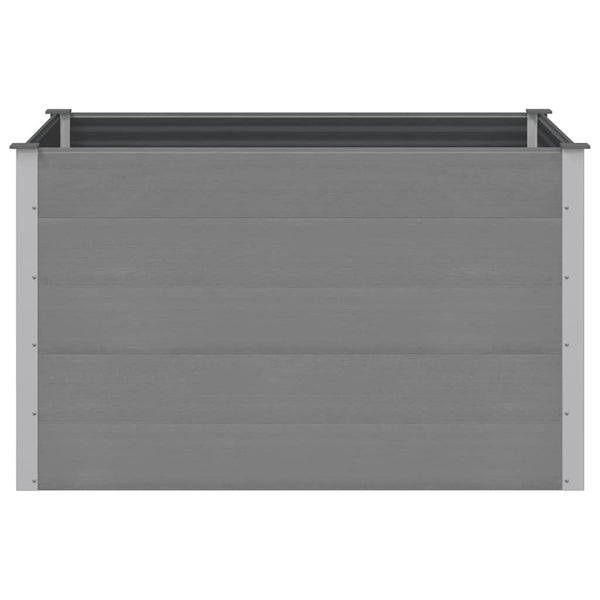 vidaXL Garden Raised Bed WPC 150x100x91 cm Grey