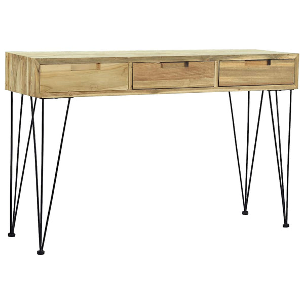 vidaXL Console Table 120 x 35 x 76 cm Solid Teak