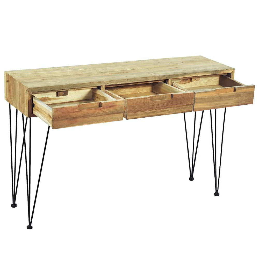 vidaXL Console Table 120 x 35 x 76 cm Solid Teak