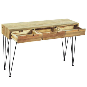 vidaXL Console Table 120 x 35 x 76 cm Solid Teak
