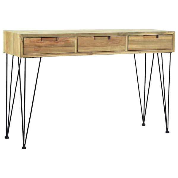 vidaXL Console Table 120 x 35 x 76 cm Solid Teak