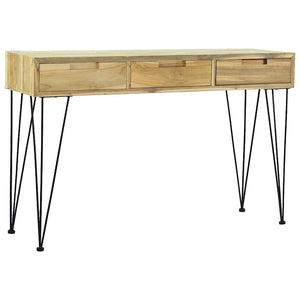 vidaXL Console Table 120 x 35 x 76 cm Solid Teak