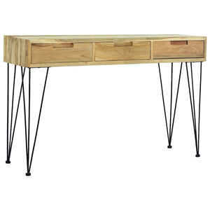 vidaXL Console Table 120 x 35 x 76 cm Solid Teak