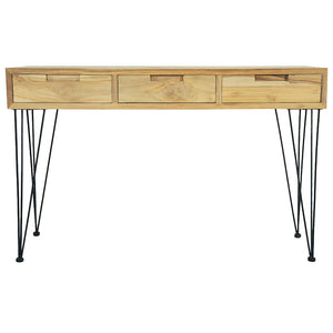 vidaXL Console Table 120 x 35 x 76 cm Solid Teak