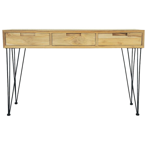 vidaXL Console Table 120 x 35 x 76 cm Solid Teak