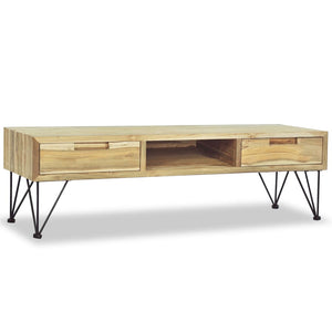 vidaXL TV Cabinet 120 x 35 x 35 cm Solid Teak