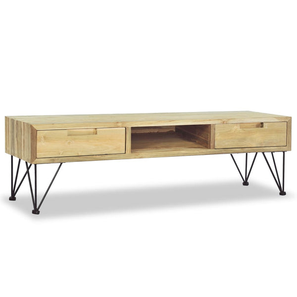 vidaXL TV Cabinet 120 x 35 x 35 cm Solid Teak
