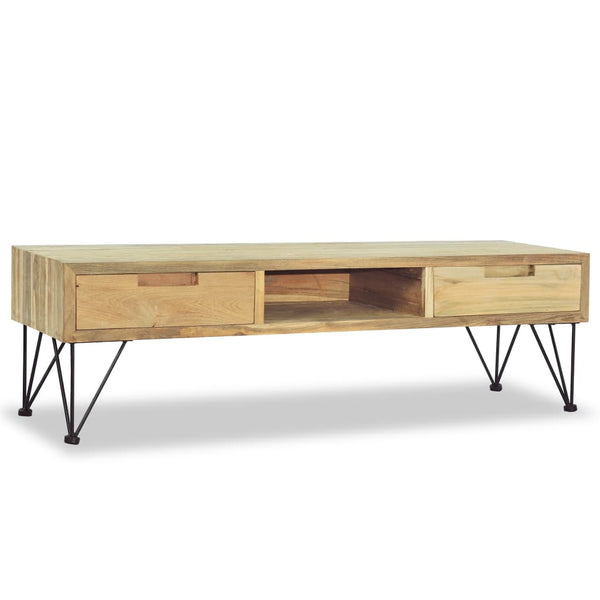 vidaXL TV Cabinet 120 x 35 x 35 cm Solid Teak