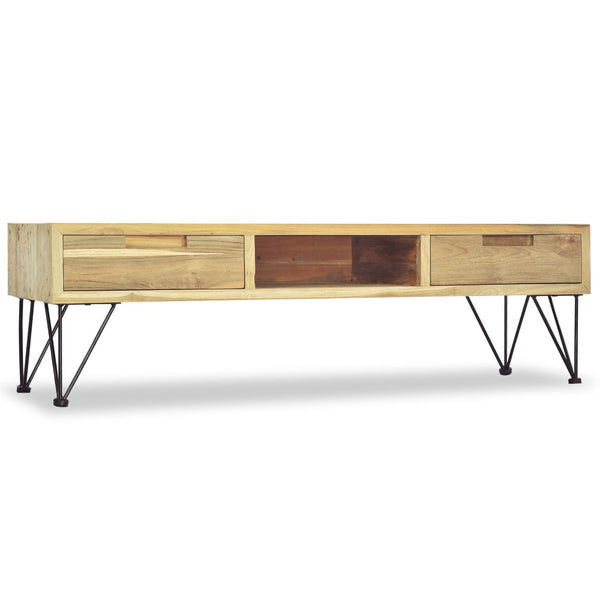 vidaXL TV Cabinet 120 x 35 x 35 cm Solid Teak